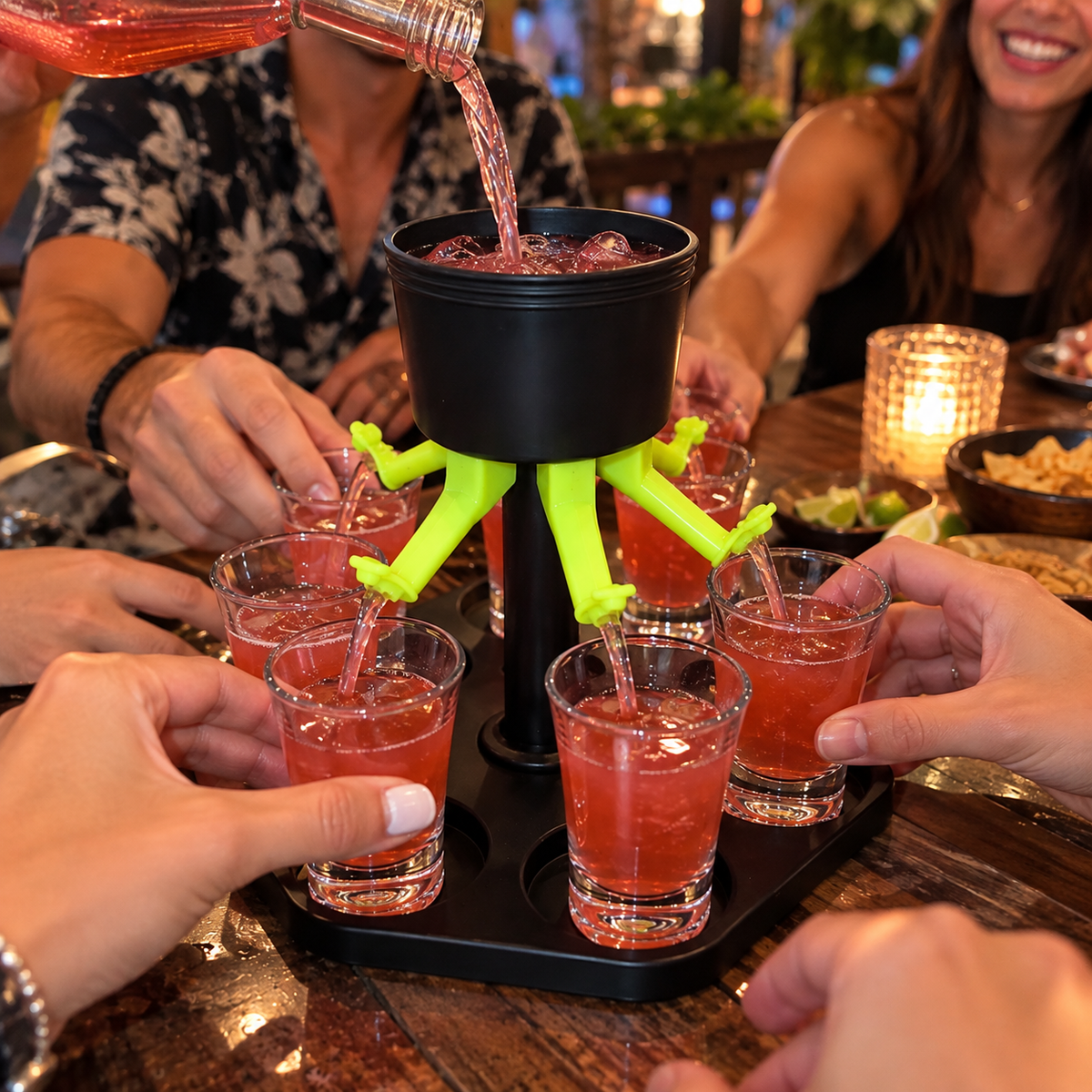 One pour, one countdown, one round